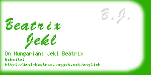 beatrix jekl business card